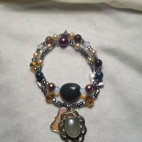 charm bracelet with a little bit of all colors and