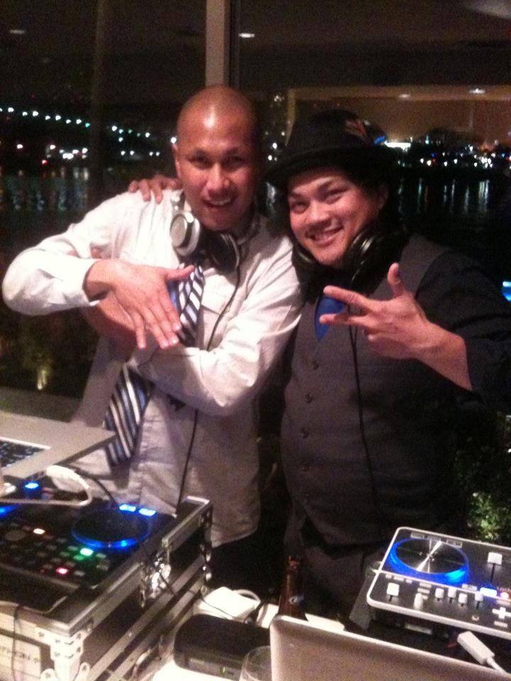 DJ Jesse and DJ Hotcakes at a wedding in Long Beac