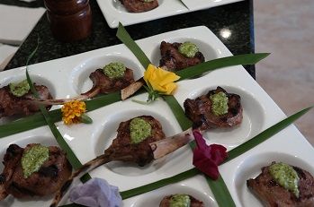 Lamb Chops with Lemon-mint pesto