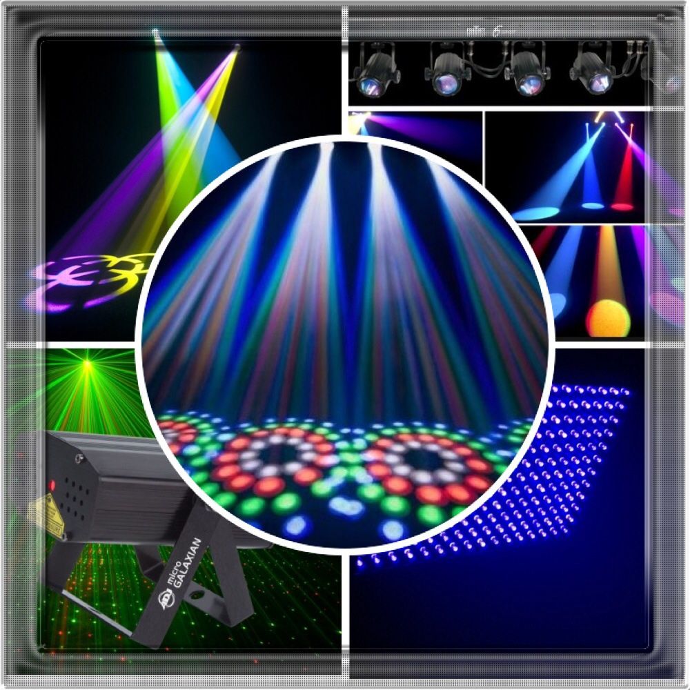 Full lighting set-up:  6-spot, 4-spot, Galaxian La