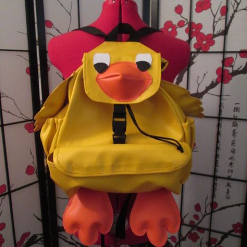Vinyl ducky backpack