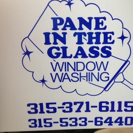 Pane In The Glass Window Washing