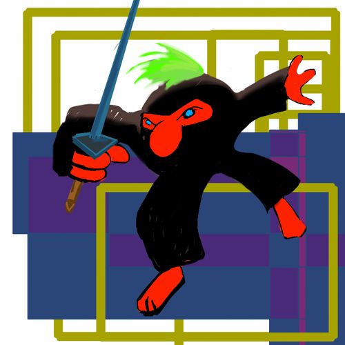 Ninja Tomato - Digital sketch