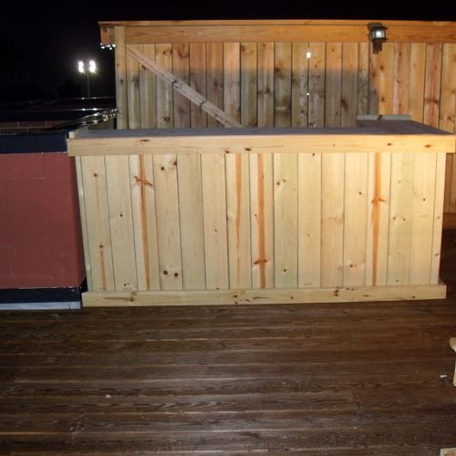 8ft "L" Shaped outdoor Bar made from treated pine 
