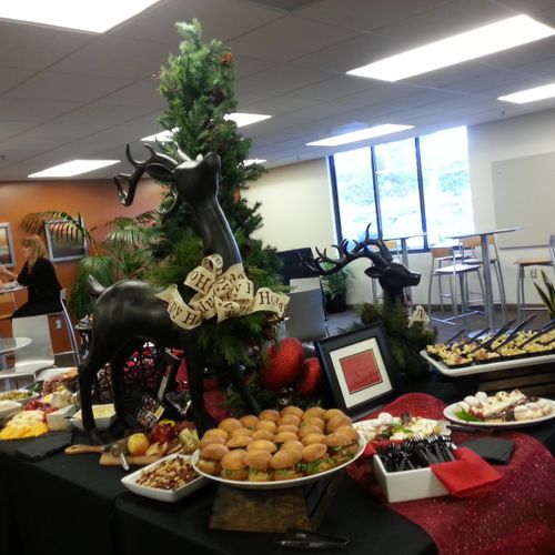One of holiday reception for corporate