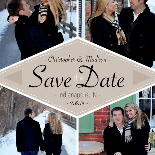 A great example of wedding save the dates that DEC