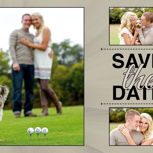 A great example of wedding save the dates that DEC