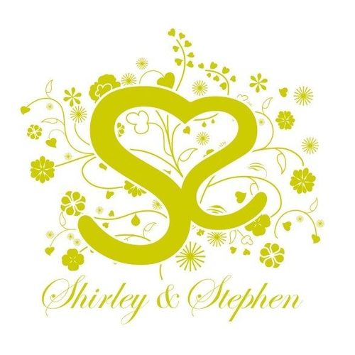 Wedding logo for Shirley and Stephen. Project incl
