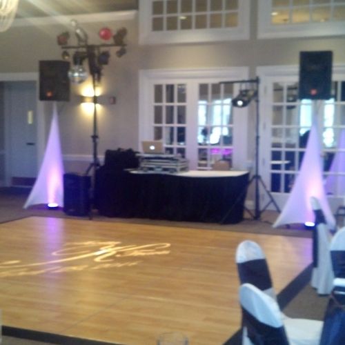 Our Dj Package 2 with Custom Monogram Projection a