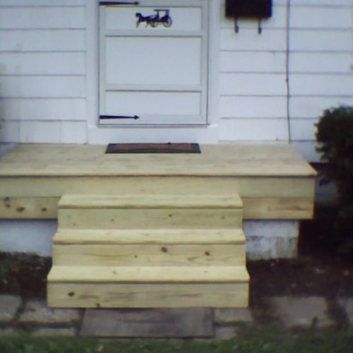 front porch I repaired