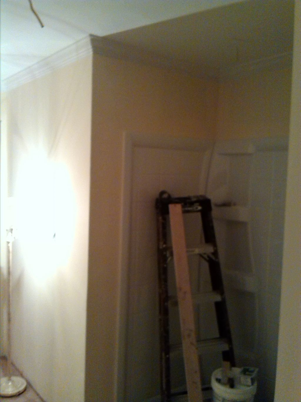 BEFORE PIC- BY SHOWER NEW SURROUND I ALSO INSTALLE