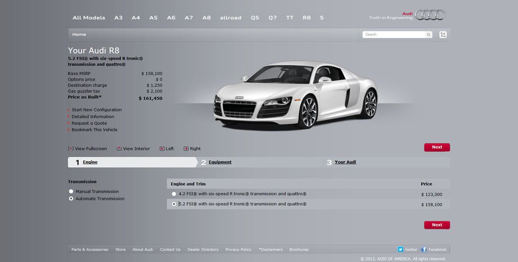 Audi UI/UX design project