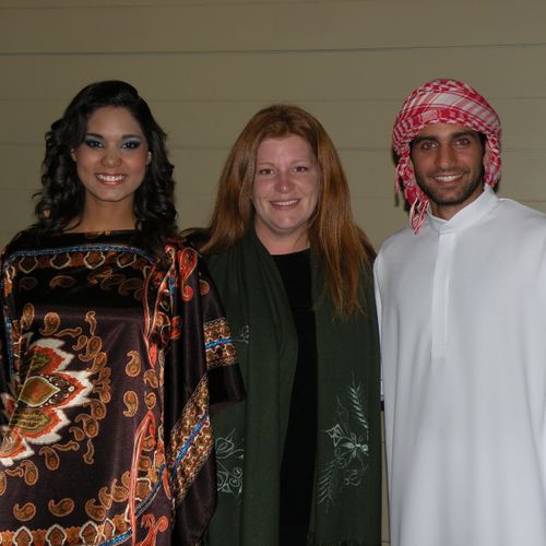 With tourism officials of Dubai
