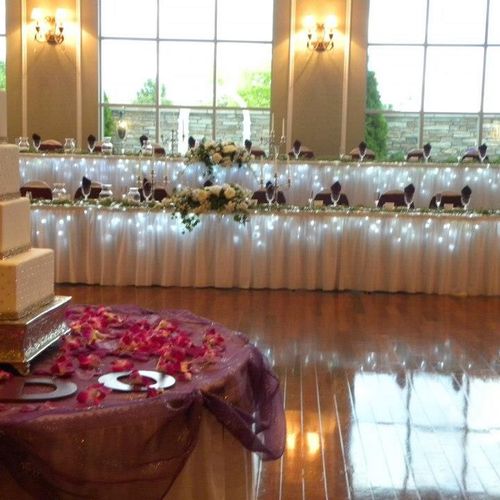 Wedding - Head Table & Cake Table