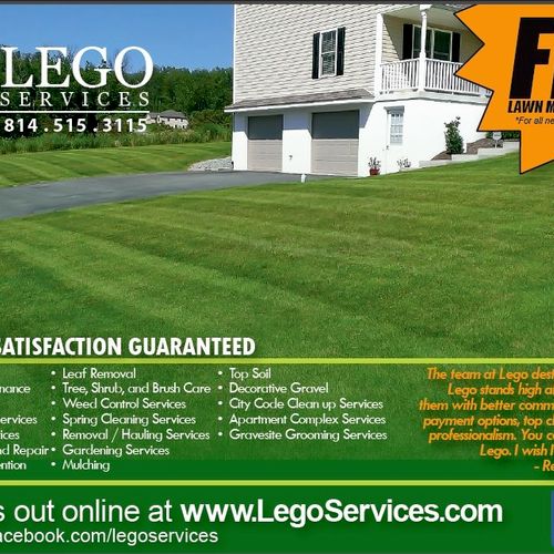 Professional Lawn Care Services.
Striping, Edging,