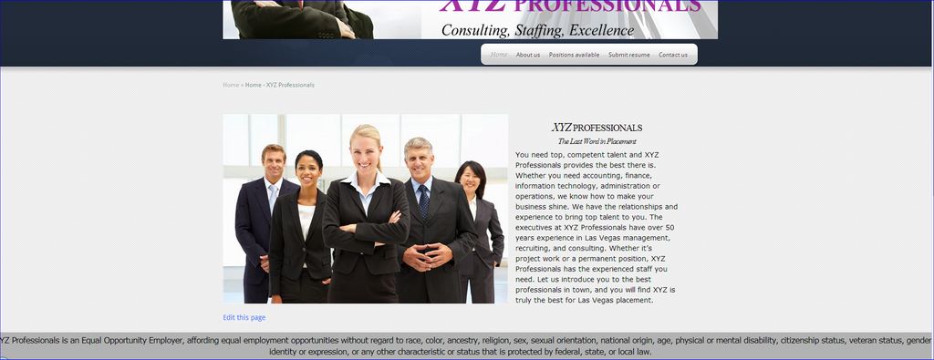 A web site i did for a local company "xyzprofessio