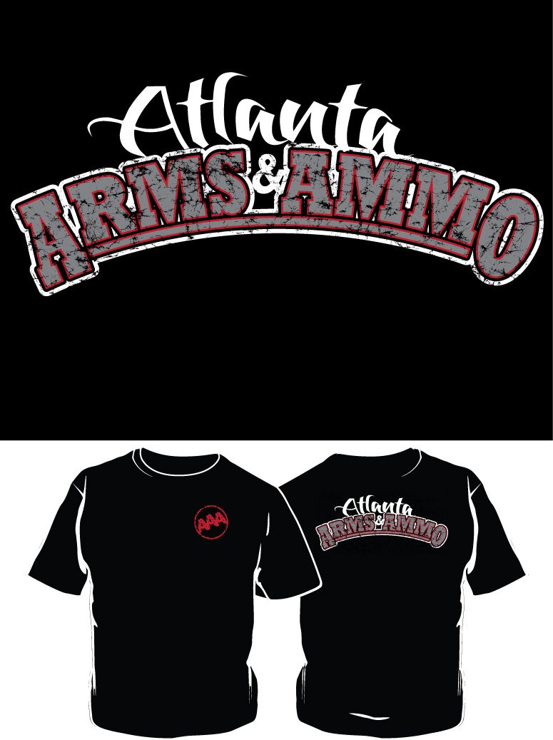 We embroider front left chest and screen printed t