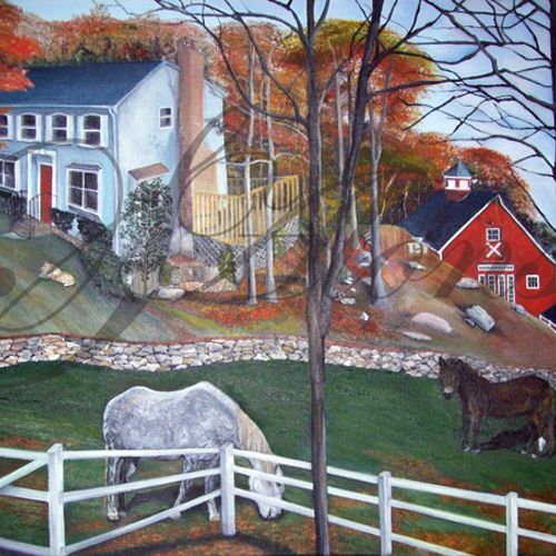 "Plourde House."  Oil on Canvas.  2011.