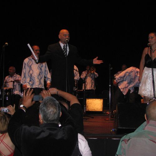 Host at the El Gran Combo Concert in Cleveland Ohi