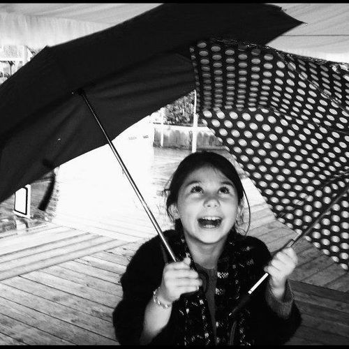 "Let the kids play... with umbrellas!"