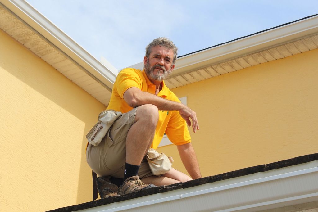 Inspector on a Roof walk.