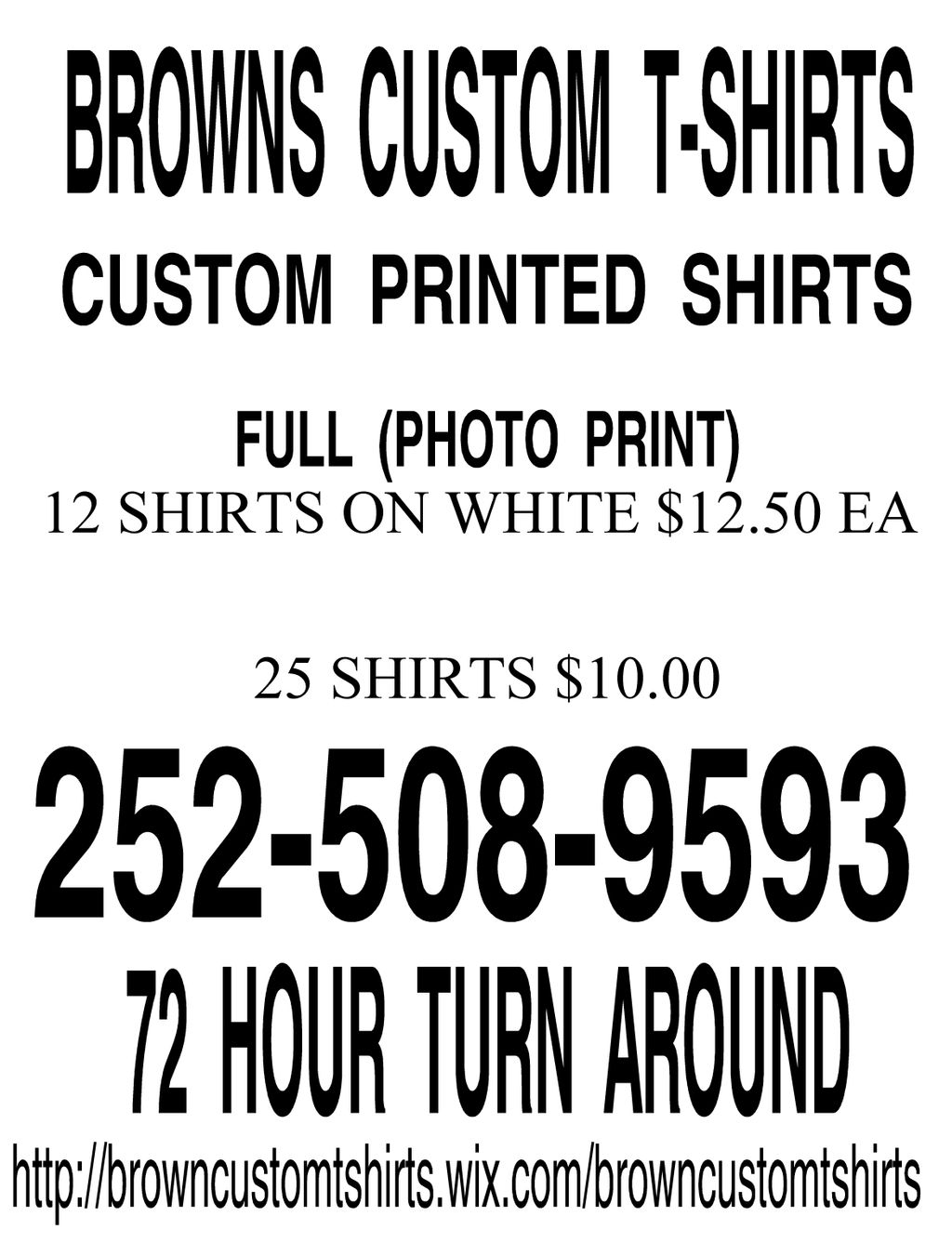 Brown's Custom T-Shirts