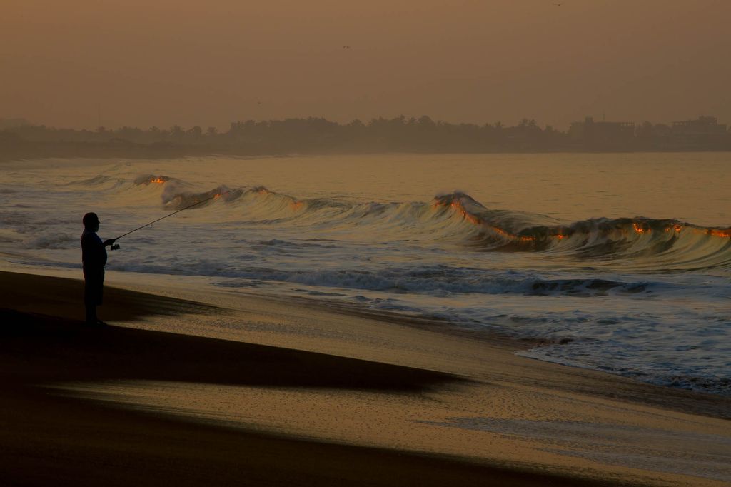 Hot water in Mexico: Sunrise