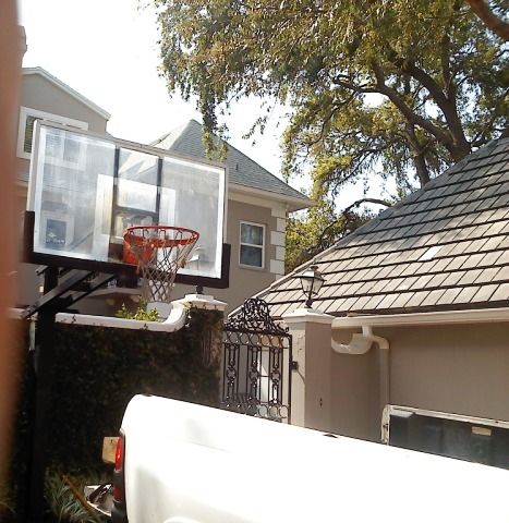 Basketball hoop install big or small.
inground or 