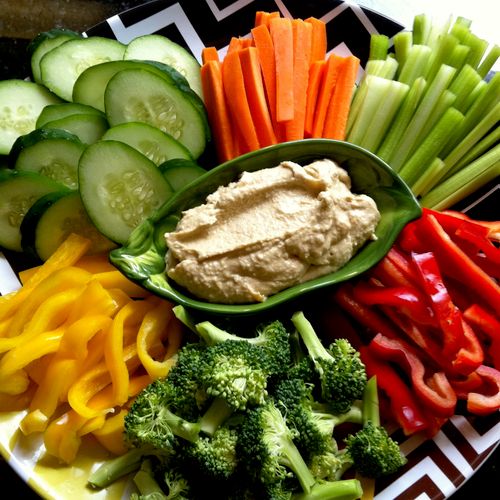 Easy entertaining and snacks - fresh veggies are t