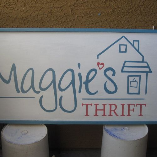 Maggies Thrift Sign