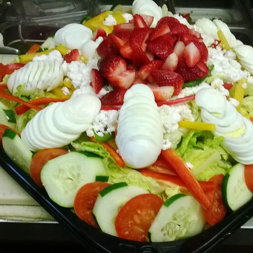 Strawberries and Feta Cheese Salad