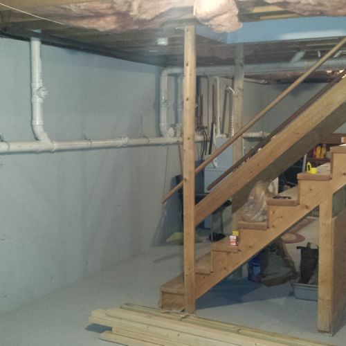Basement Stairs Before