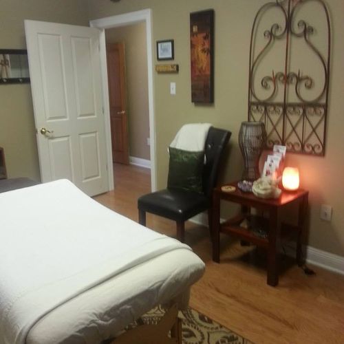 Our relaxing treatment room