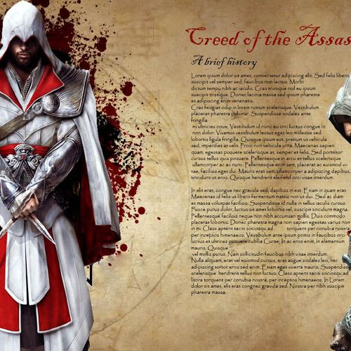 Creed of the Assassins
InDesign Project