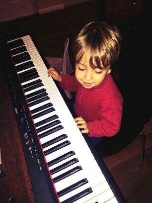 with this lil guy!! :) #teaching #miamipiano