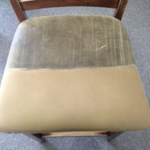 Upholstery cleaning. Kitchen chairs for a customer
