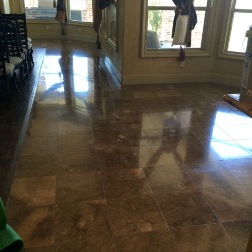 Marble floor after