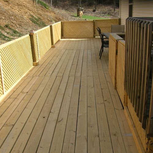 12  X  45 foot deck