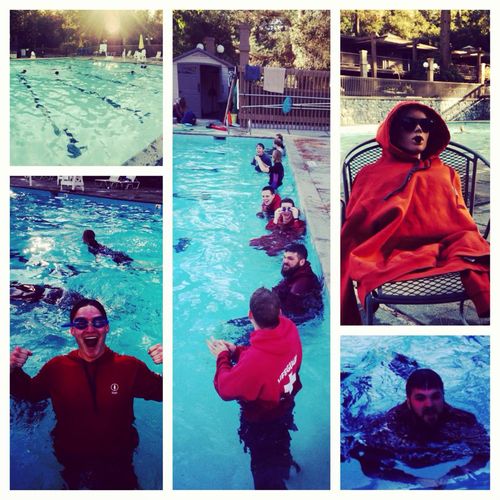 Monthly Lifeguard refresher training. Learning to 