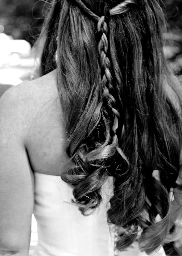 A client on her big day: I photographed her weddin