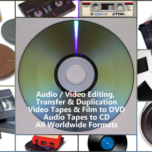 Audio / Video Editing, Transfer & Duplication Serv