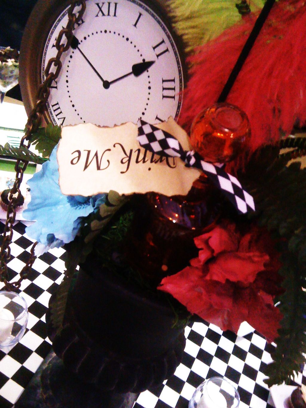 Allison and Wonderland guest book table