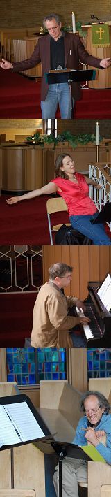 in rehearsal for one woman show Stratas (toured th