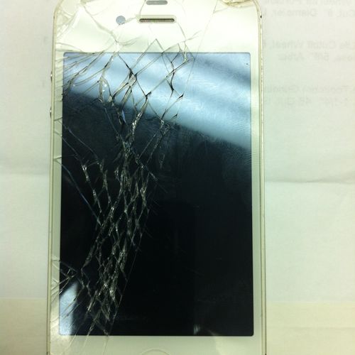 I got a client money for this cracked iPhone.