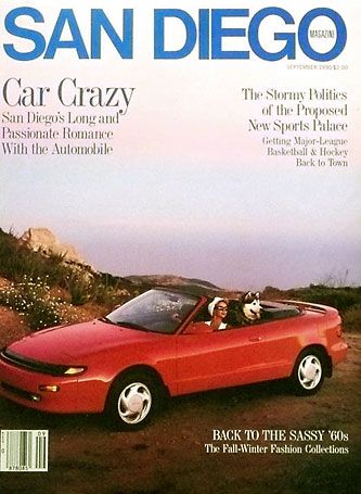 Toyota print advertising used by San Diego Magazin