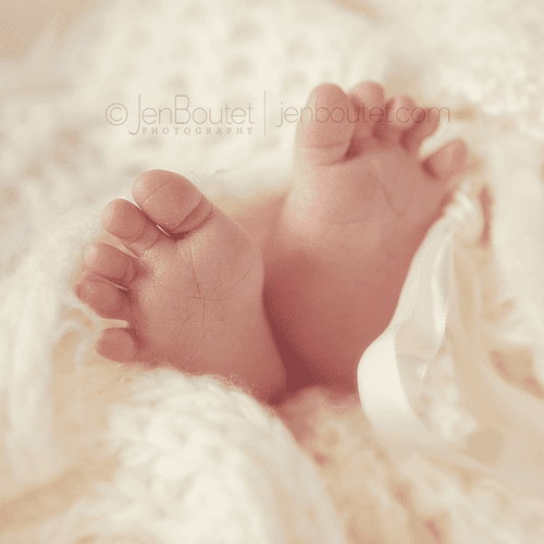 Sweet baby toes, adorable baby feet! -Jen Boutet P