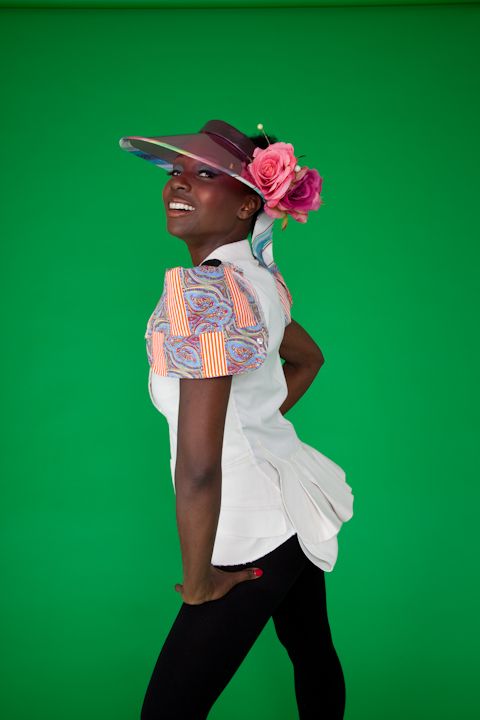 Back view of re-vamped blazer with bustle by SOH