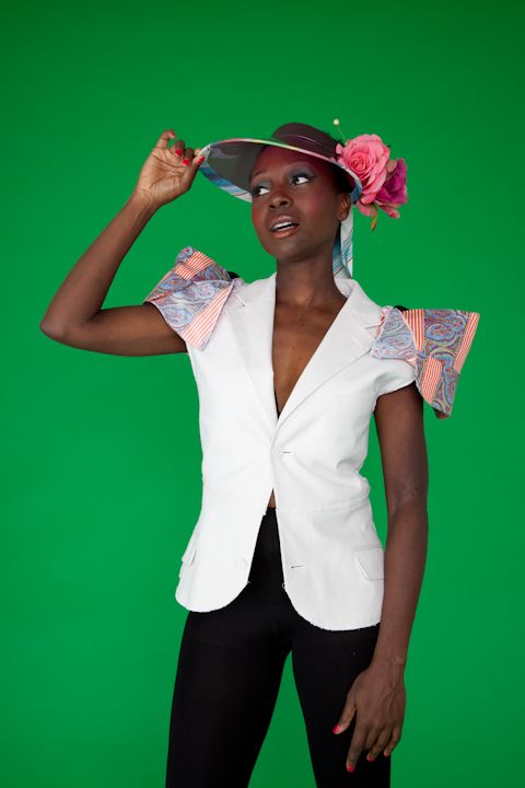 Spring summer revamped blazer with cape sleeve but