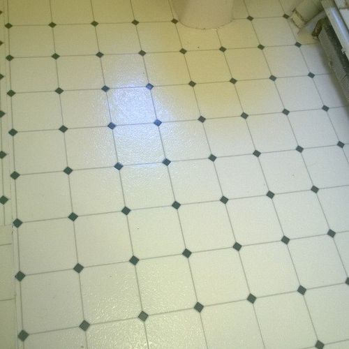 completed linoleum replacement (job A)