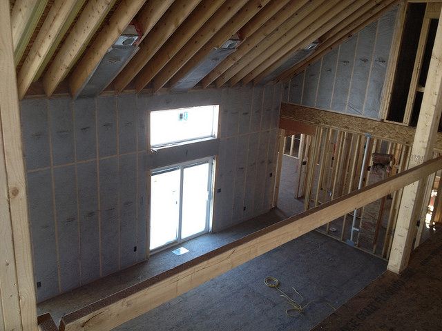 Overhead view of a "Great Room" that has had loose